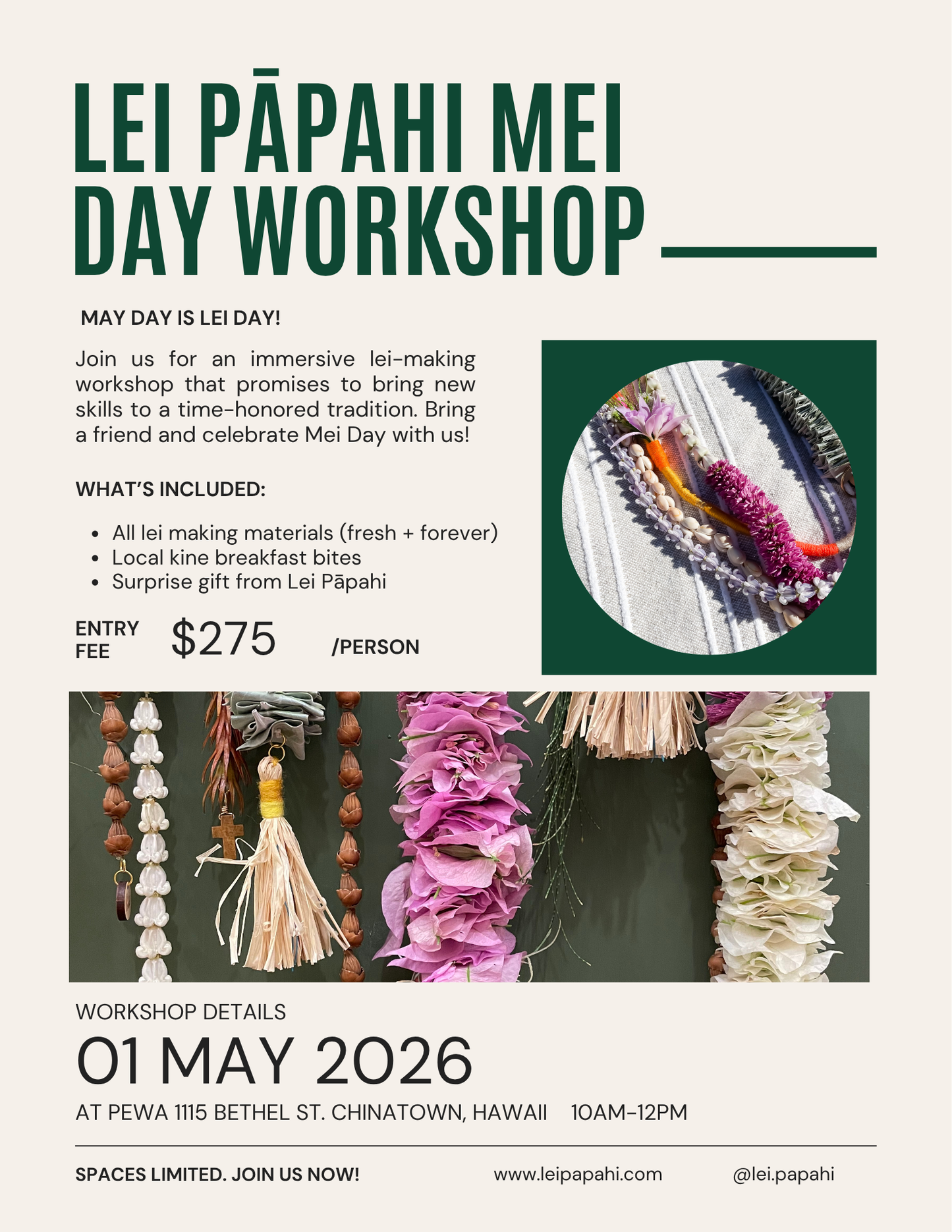 Mei Day Workshop